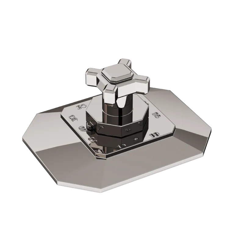 Art Déco Concealed T2 thermostatic valve