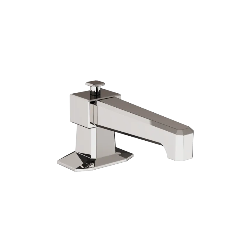  Volevatch Art Deco Deck-mounted straight tub spout with integrated diverter