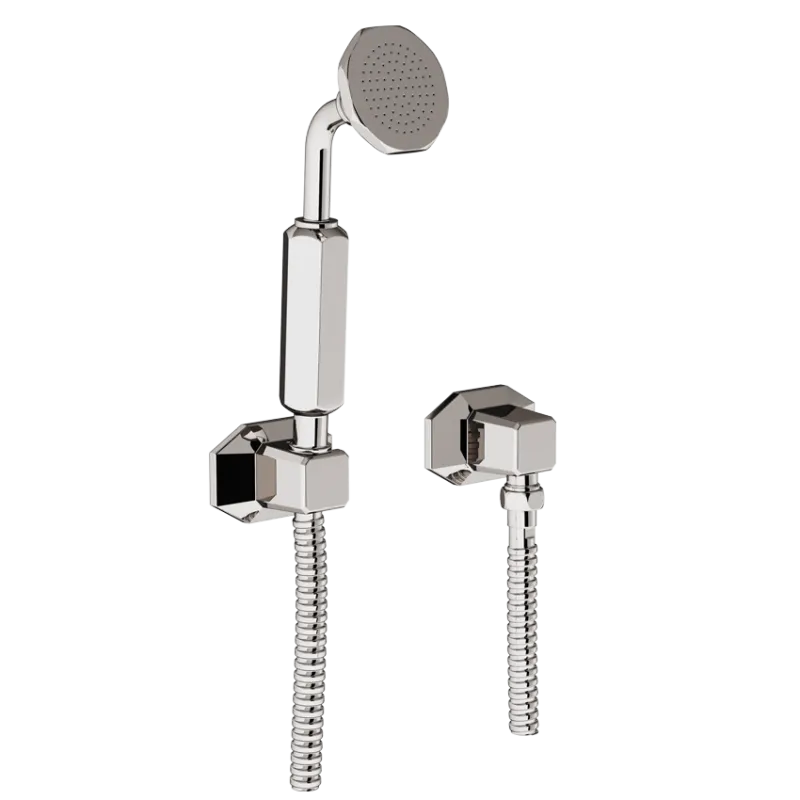  Volevatch Art Deco Wall-mounted handshower, with metal handle (1,5m hose)