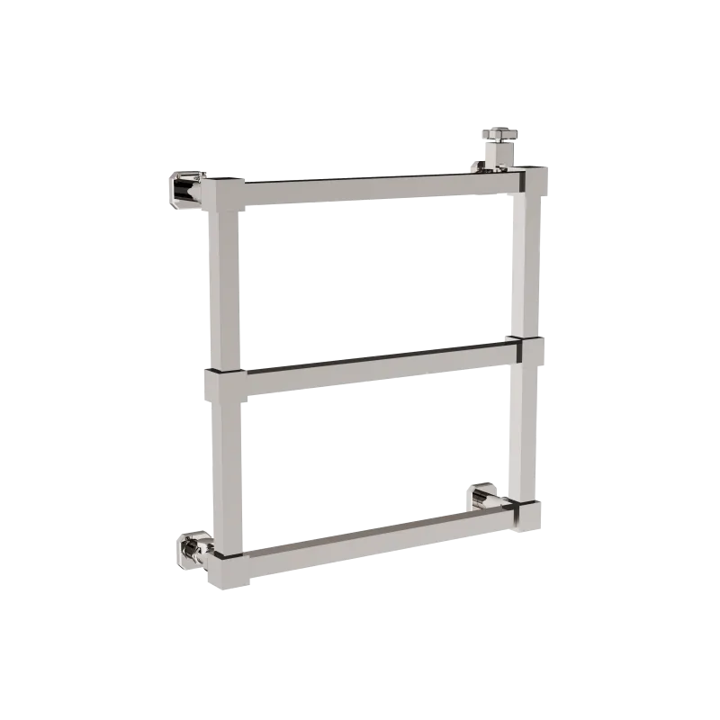  Volevatch Art Deco Wall-mounted hydraulic towel rail 600x600mm 3 rails, valve cock and regulating tee included