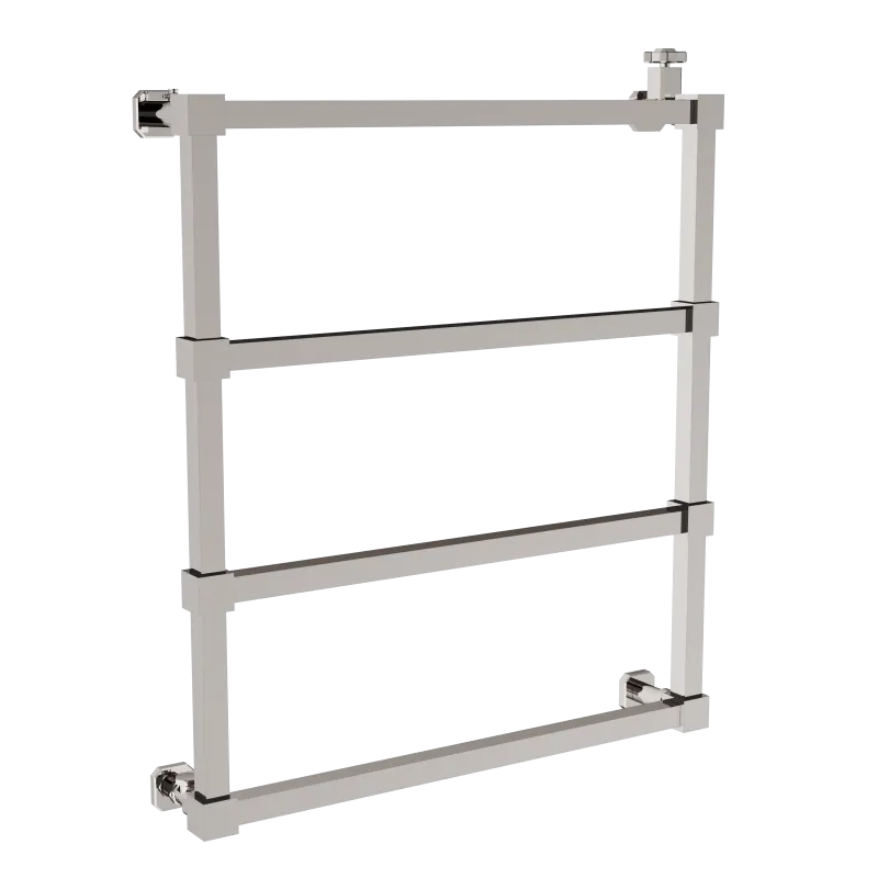  Volevatch Art Deco Wall-mounted hydraulic towel rail 800x900mm 4 rails, valve cock and regulating tee included