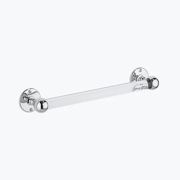  Volevatch Accessories 300 mm grab rail with glass rod and flat rosette