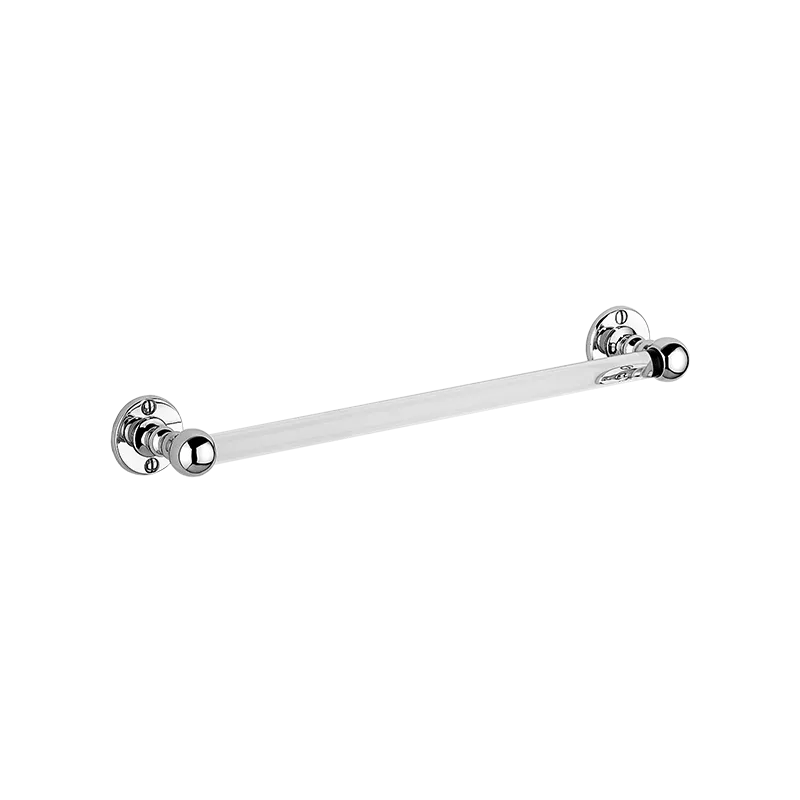  Volevatch Bistrot 300 mm towel rail with flat rosettes and glass rod