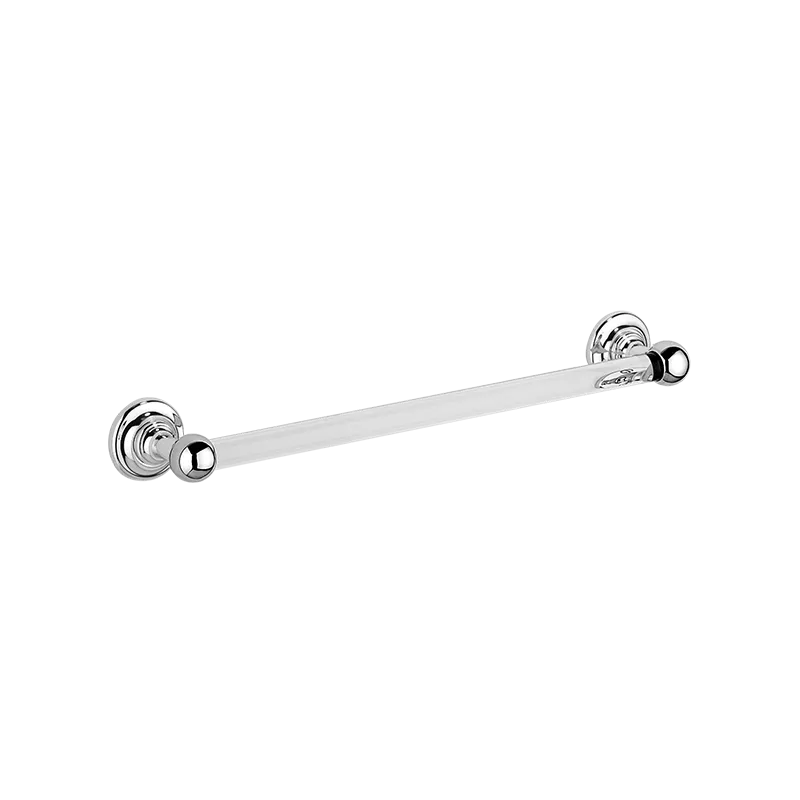  Volevatch Bistrot 300 mm towel rail with full rosettes and glass rod