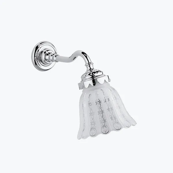  Volevatch Accessories Bathroom wall sconce with curved arm without shade