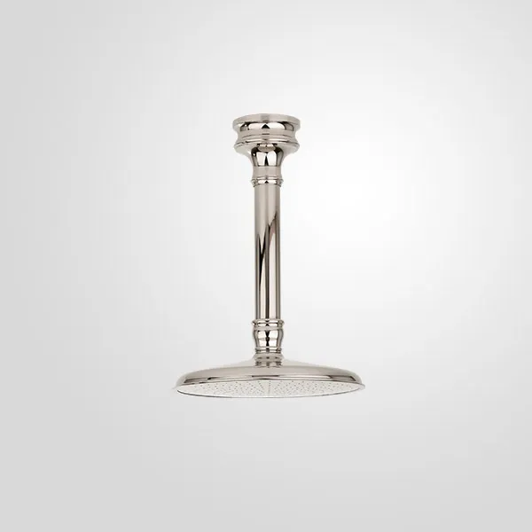 Ceiling-mounted shower arm,Ø 200 flat-top shower head