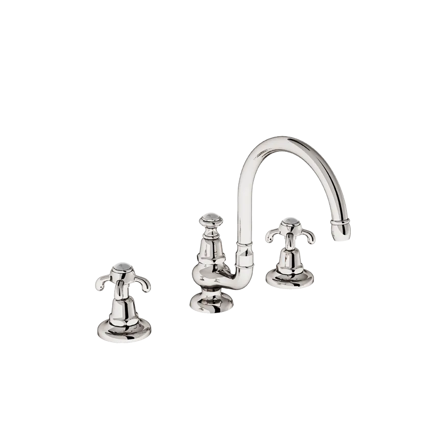  Volevatch Bistrot Deck-mounted 3-hole mixer, moveable swan-neck spout, 16/150 