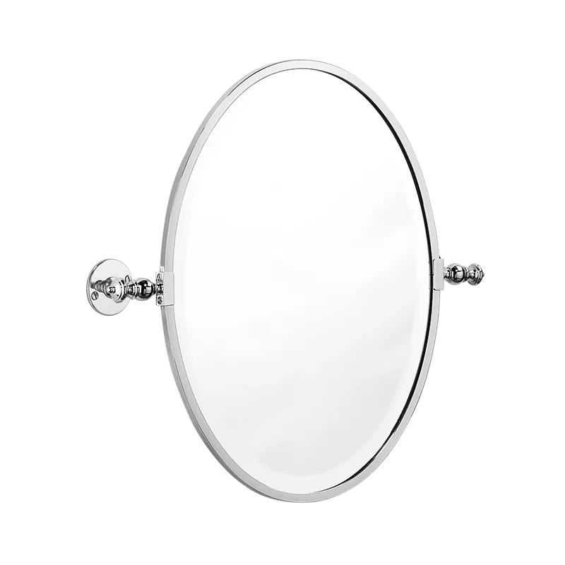  Volevatch Bistrot Oval mirror, pivoting, vertical,flat rosettes (exposed screws), 360x475mm