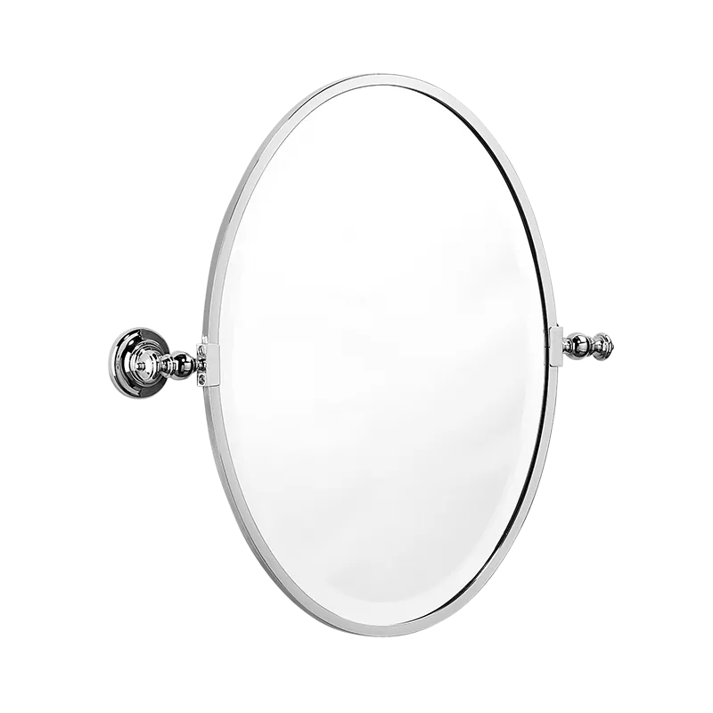  Volevatch Bistrot Oval mirror, pivoting, vertical, full rosettes, 360x475 mm