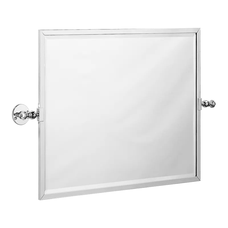  Volevatch Bistrot Rectangular mirror, pivoting, horizontal, flat rosettes (exposed screws), 600x550mm