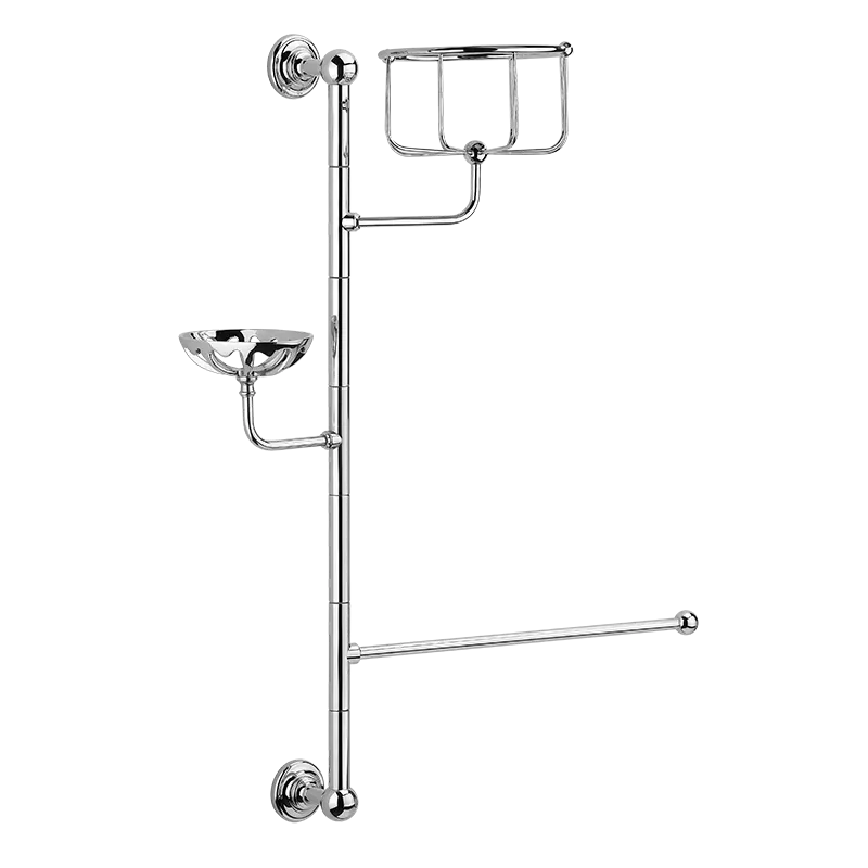  Volevatch Carpe & Lyre Shower organiser with sponge basket, soap dish and towel rails