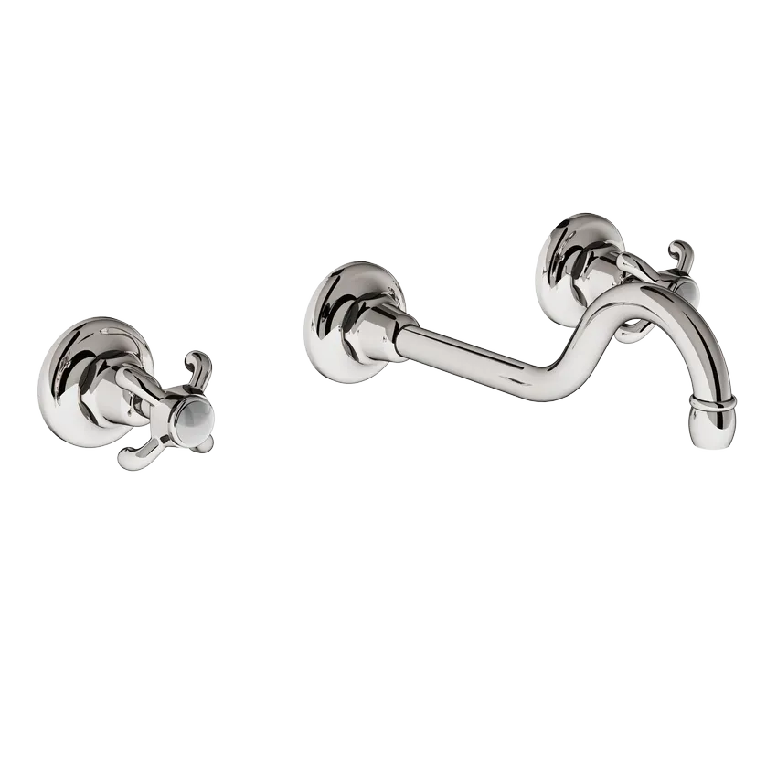  Volevatch Taps Wall-mounted 3-hole mixer, 240 mm curved spout 