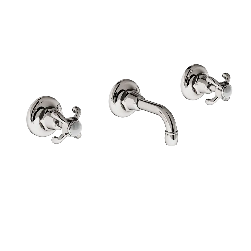  Volevatch Bistrot Wall-mounted 3-hole mixer for hand-wash, 110 mm straight spout 