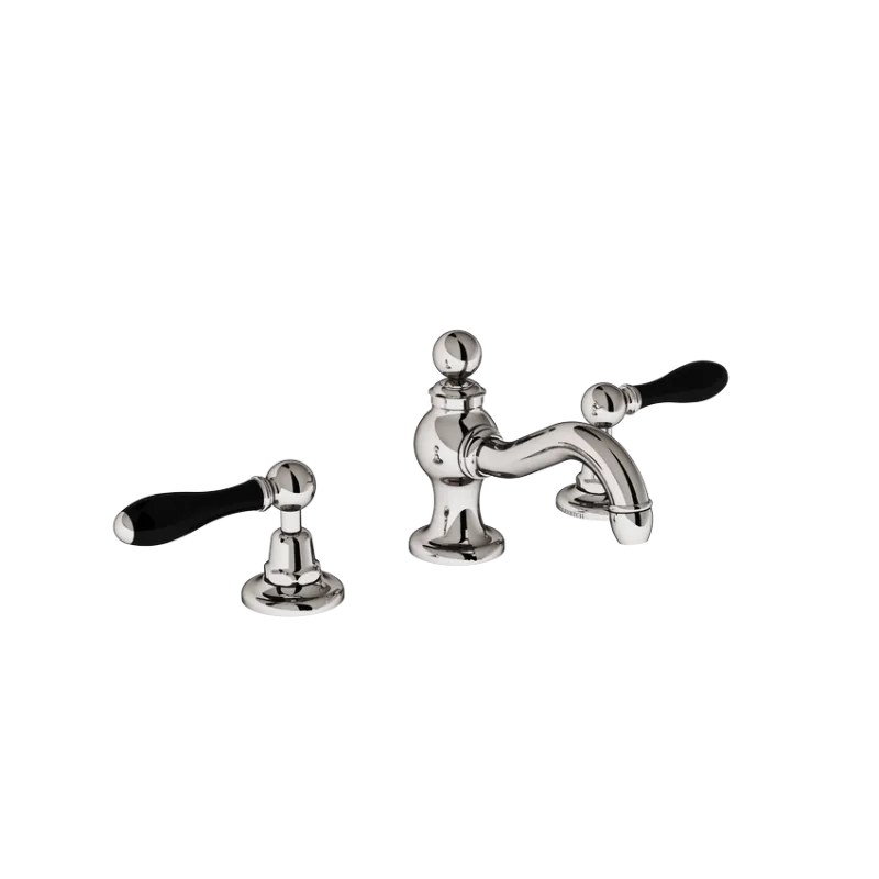  Volevatch Carpe & Lyre Deck-mounted 3-hole mixer, Ø22 curved spout with integrated drain