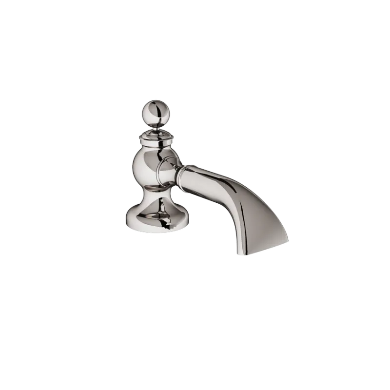  Volevatch Carpe & Lyre Deck-mounted Carpe tub spout, with integrated diverter