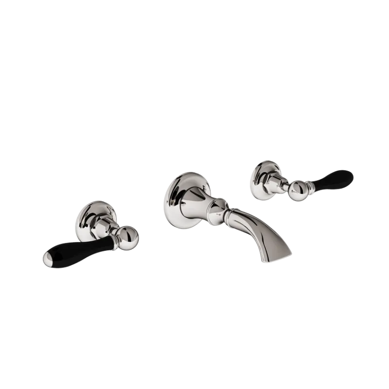 Volevatch Carpe & Lyre Wall-mounted 3-hole mixer, long Carpe spout