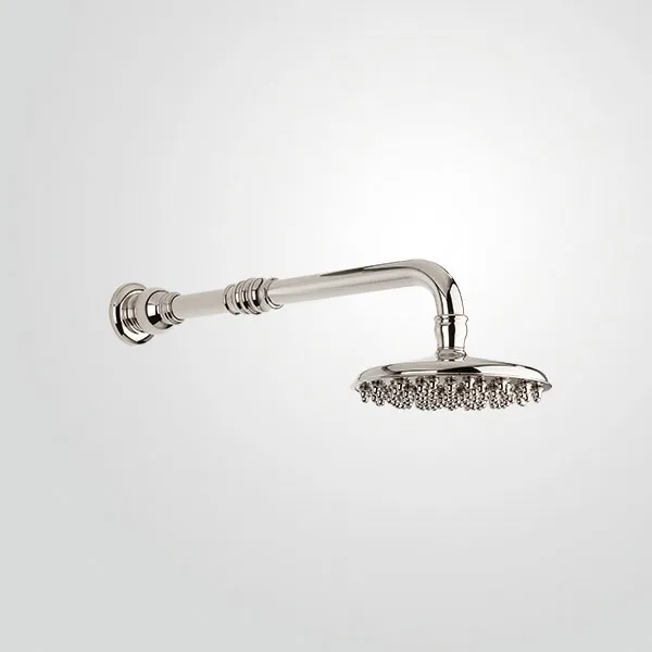 Wall-mounted straight arm, Ø 200 nippled shower head