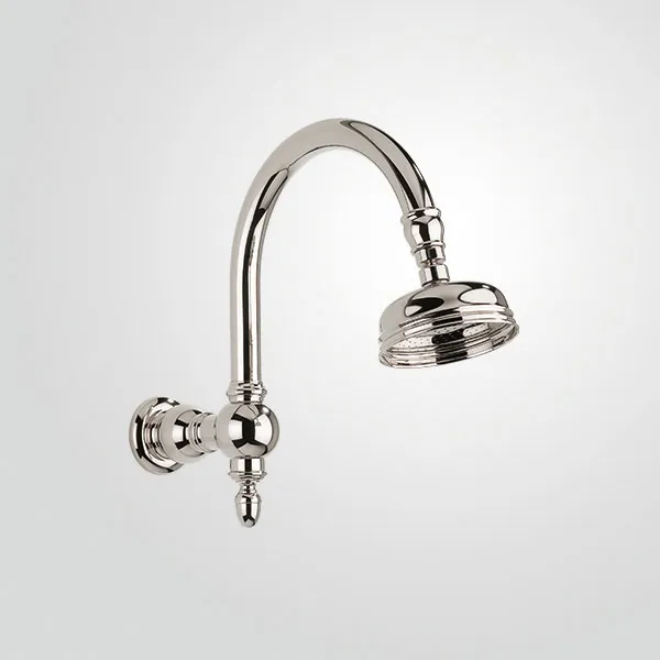  Volevatch Carpe & Lyre Wall-mounted swan-neck arm (with swivel),Ø 120 showerhead