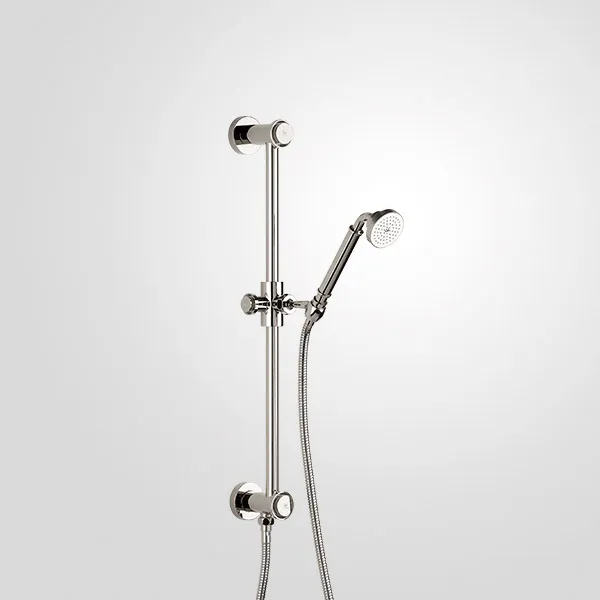 Rail bar with sliding handshower