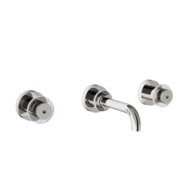 Wall mounted 3-hole mixer, 18/160 straight spout