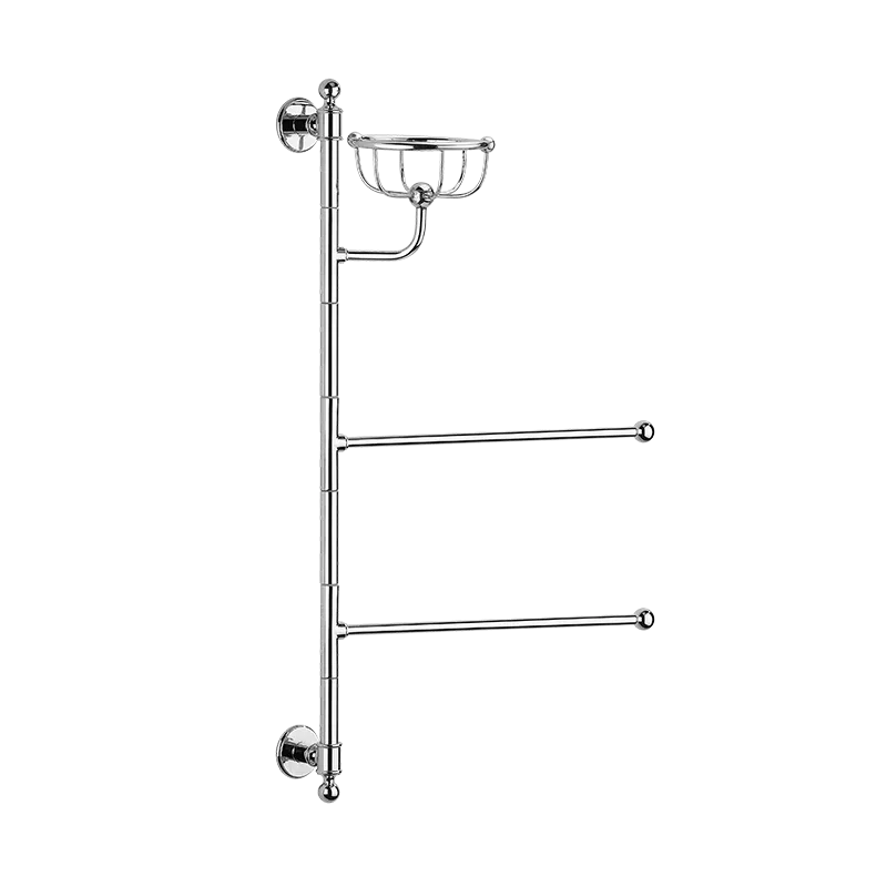 Héritage Shower organiser with sponge basket, soap dish and towel rails