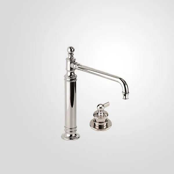  Volevatch Héritage Moveable spout raised H315, deck-mounted single lever mixer, without integrated drain