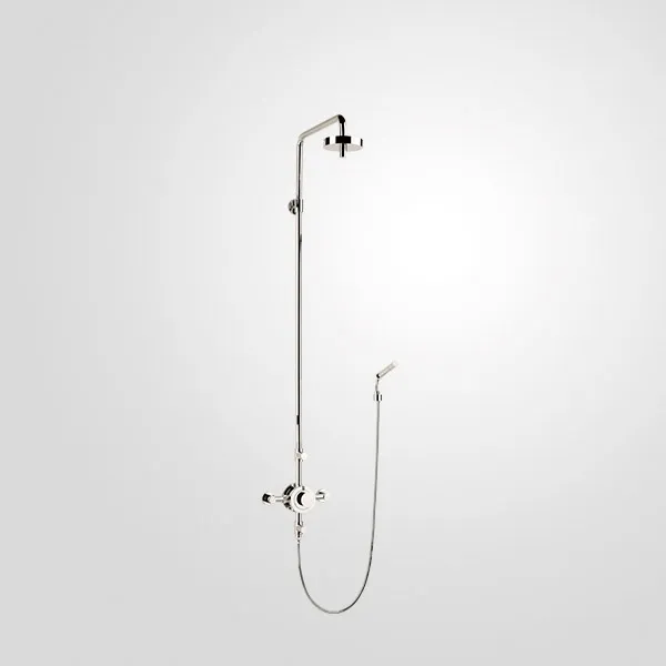  Volevatch Némo Exposed shower system with thermostatic valve, shower head and handshower