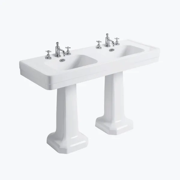  Volevatch Sanitaryware Neoclassique porcelain double basins