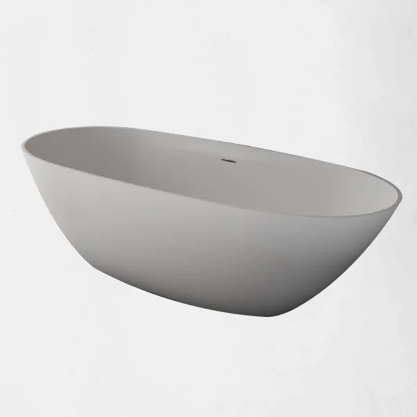 ORCHIDEE bathtub, crystal clear, matt white, 1770x800x560mm