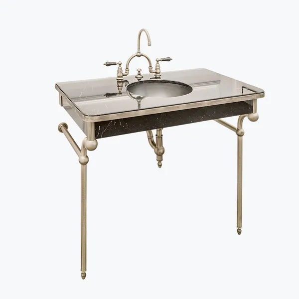 Sidonie Vanity table with slate top, 70cm