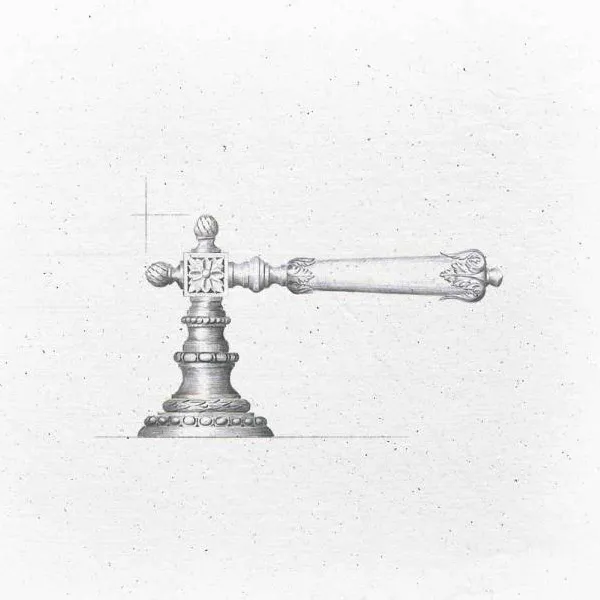  Volevatch Collection 3/4’’ deck-mounted shut-of f valve, standard closing (righthand)