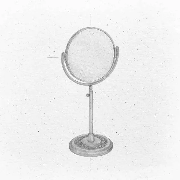  Volevatch Versailles Reversible freestanding magnifying (X5) mirror 