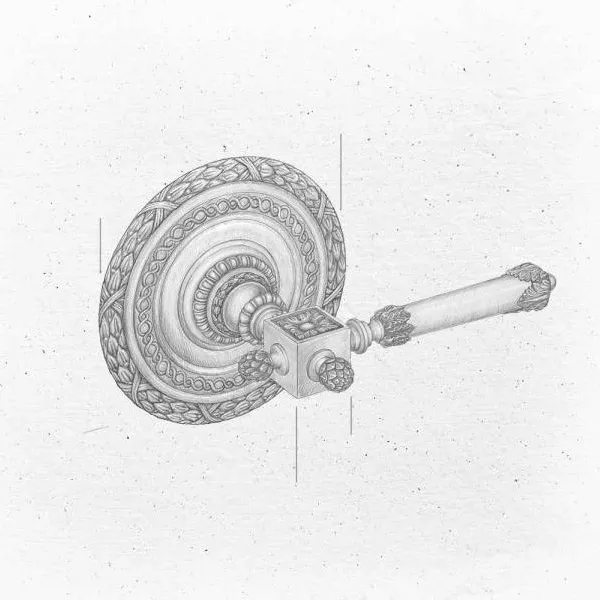  Volevatch Versailles Versailles Decorative plate and flushing lever handle for GEBERIT system