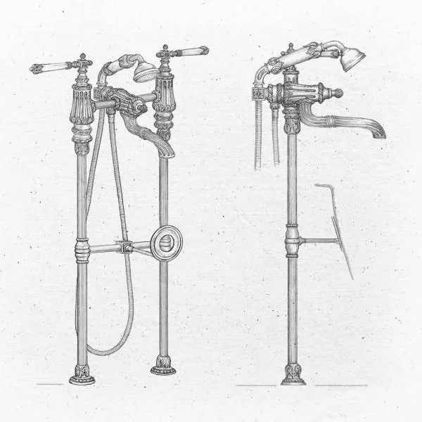 Versailles Decorative plate and flushing lever handle for GEBERIT system