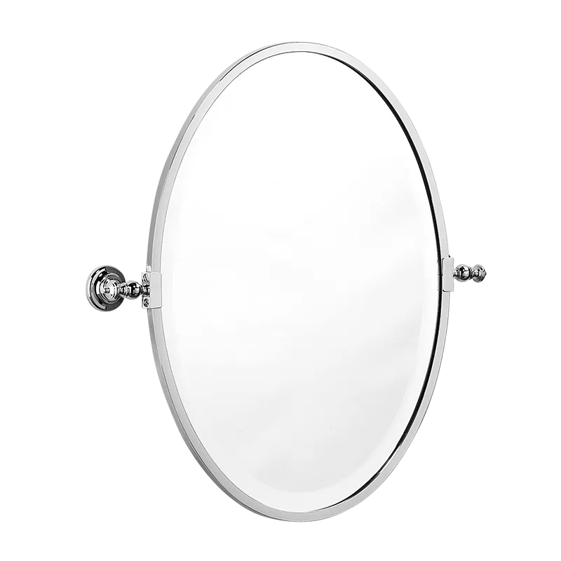  Volevatch Bistrot Miroir ovale, pivotant, vertical, rosaces pleines 510x690mm